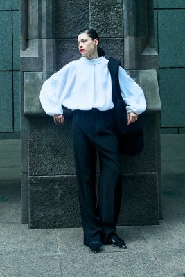 STAND DRAPE PULLOVER（300JS230－0401