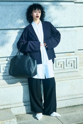 ENFOLD　ラインワイドプルオーバー ストレートラインロゴグラフィックプルオーバー｜WEGO（ウィゴー