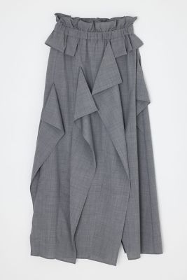 ＜ENFOLD (Women)＞ＳＱＵＡＲＥ　ＤＲＡＰＥ　ＭＡＸＩ－ＳＫＩＲＴ（３００ＪＳ２３１－１７２１）