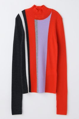 STRIPE RIB PULLOVER（300JS270－0201