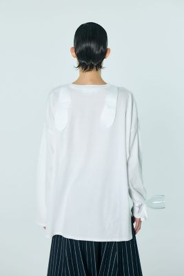 雑誌掲載⭐️ENFOLD定価28080円 エンフォルド ギャザープルオーバー CUTLERY MOTIF LONG－SLEEVE T－SHIRT