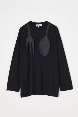 CUTLERY MOTIF LONG－SLEEVE T－SHIRT