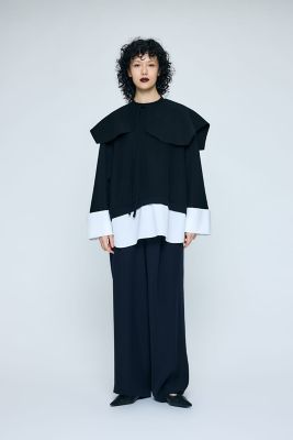 DOUBLE CUFFS BOX PULLOVER（300JS430