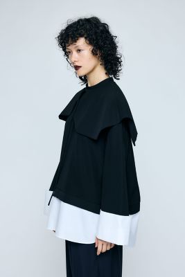 DOUBLE CUFFS BOX PULLOVER（300JS430