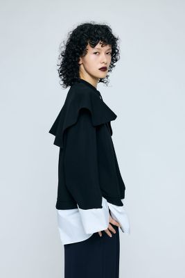 DOUBLE CUFFS BOX PULLOVER（300JS430