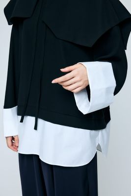 DOUBLE CUFFS BOX PULLOVER（300JS430