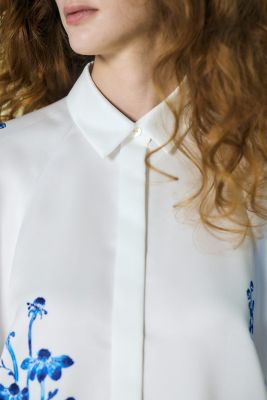 ENFOLD CIRCLE DORAPE SHIRT サークルドレープシャツ ENFOLD(エンフォルド)｜CIRCLE DORAPE SHIRT/ホワイト の通販