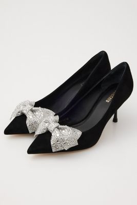 グリタリングリボンパンプス（350HA111－1030