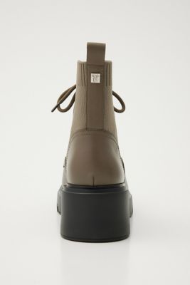 バルーレースアップニットコンビブーツ（３５０ＨＡ１２４－４６２０）