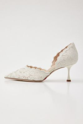 ＜STACCATO＞レーシースカラップセパレートパンプス（３５０ＨＳ１１１－１０８５）