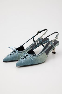 レーナデニムパンプス（３５０ＨＳ１１１－１１０５）