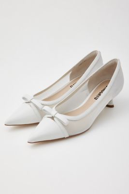 ラメッシュローヒールパンプス（３５０ＨＳ１１１－１１８５）