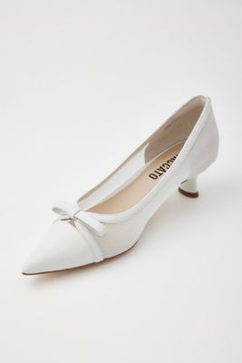 ラメッシュローヒールパンプス（３５０ＨＳ１１１－１１８５）