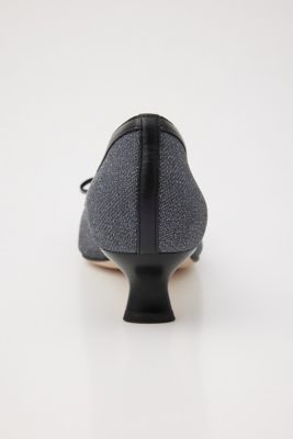ラメッシュローヒールパンプス（３５０ＨＳ１１１－１１８５）