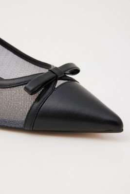 ラメッシュローヒールパンプス（３５０ＨＳ１１１－１１８５）