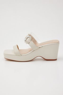 ＜STACCATO＞リビアヒールコンビサンダル（３５０ＨＳ１３６－６８５０）