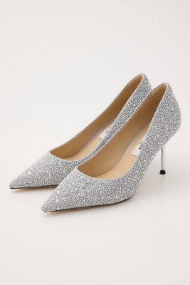 23区 シルバーパンプス24.5cm シルバー】【24.5cm】【6.0cmヒール】スクエアトゥ シャイニー