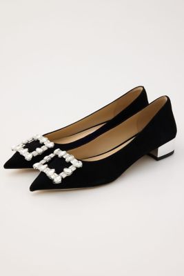 ＜STACCATO＞シャーロットビジューバックルパンプス（３５０ＩＡ１１２－２０３０）