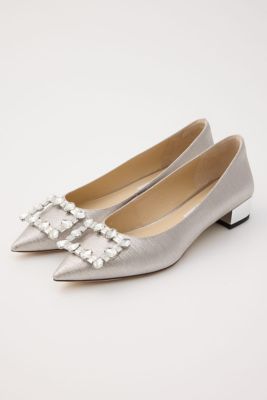 ＜STACCATO＞シャーロットビジューバックルパンプス（３５０ＩＡ１１２－２０３５）