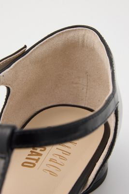 STACCATO Tストラップフィッシュボーンシューズ ゴールド STACCATO | Tストラップフィッシュボーンシューズ (スリッポン