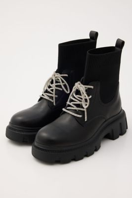 ドルチェニットコンビライトソールブーツ（350JA124－4500