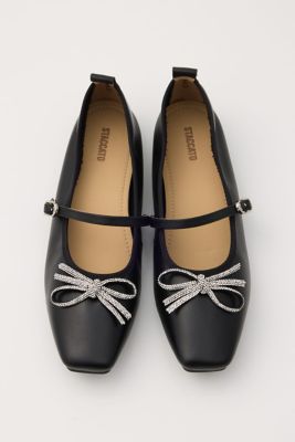 クロスリボンメリージェーンフラット（350JS112－2060