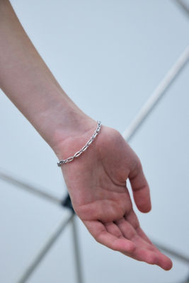 Silver O／E slim bracelet（460FAL56 