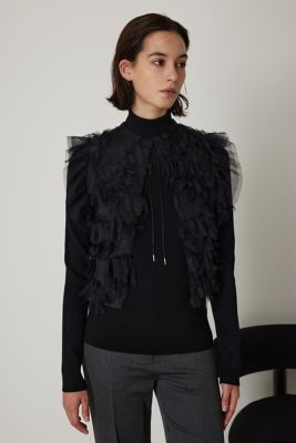Tulle mini vest（460GAL30－0690） | RIM  