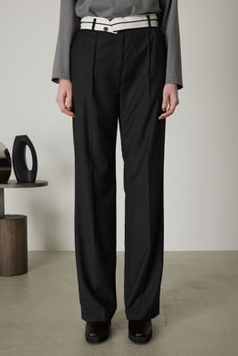 RIM ARKリムアーク　2-waist slacks SK ブラック　36 RIM ARKリムアーク 2-waist slacks SK ブラック 36 RIM.ARK