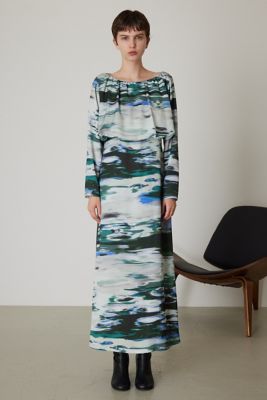 Ｗａｔｅｒ　ｌｉｌｉｅｓ　ａｒｔ　ｐｒｉｎｔｅｄ　ｄｒｅｓｓ（４６０ＧＡＬ３３－０９００）