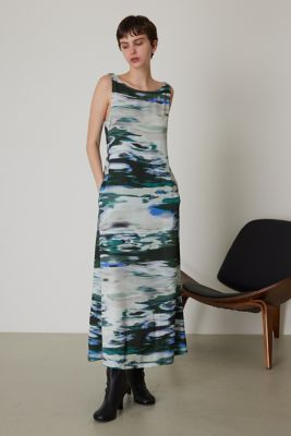 Ｗａｔｅｒ　ｌｉｌｉｅｓ　ａｒｔ　ｐｒｉｎｔｅｄ　ｄｒｅｓｓ（４６０ＧＡＬ３３－０９００）