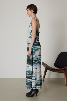 Ｗａｔｅｒ　ｌｉｌｉｅｓ　ａｒｔ　ｐｒｉｎｔｅｄ　ｄｒｅｓｓ（４６０ＧＡＬ３３－０９００）