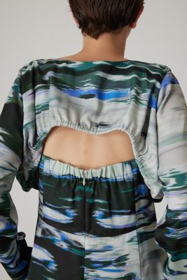 Ｗａｔｅｒ　ｌｉｌｉｅｓ　ａｒｔ　ｐｒｉｎｔｅｄ　ｄｒｅｓｓ（４６０ＧＡＬ３３－０９００）