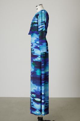 Ｗａｔｅｒ　ｌｉｌｉｅｓ　ａｒｔ　ｐｒｉｎｔｅｄ　ｄｒｅｓｓ（４６０ＧＡＬ３３－０９００）