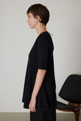 リムアーク RIM.ARK Neck line 2way flare knit （BLK