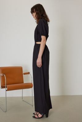 ワンピース rim.ark Back point gather dress Drawstring square cut dress