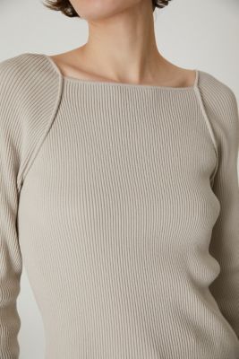 Noble slim knit tops
