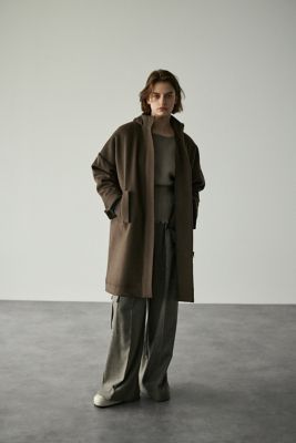 RIM.ARK (Women)/リムアーク Wool hoodie over CT(460HAL30-0521) チャイロ060 アウター【三越伊勢丹/公式】