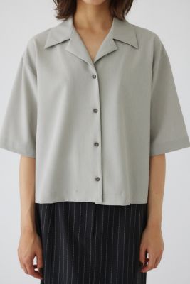 ＜RIM.ARK (Women)＞Ｏｐｅｎ　ｃｏｌｌａｒ　ｈａｌｆ　ｓｌｅｅｖｅ　ＳＨ（４６０ＨＡＬ３０－１３０１）