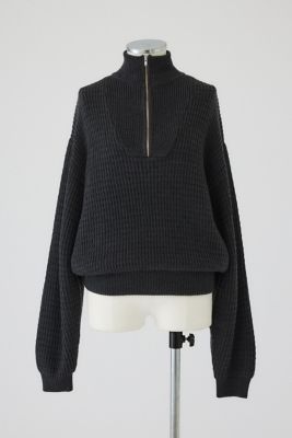 RIM.ARK (Women)/リムアーク Zip up over knit(460HAL70-1231) クロ020 トップス【三越伊勢丹/公式】