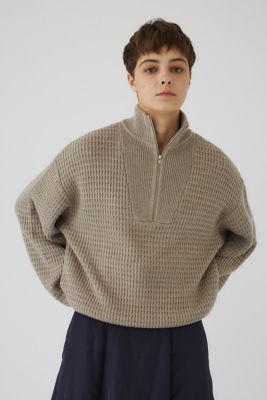 RIM.ARK (Women)/リムアーク Zip up over knit(460HAL70-1231) ベージュ070 トップス【三越伊勢丹/公式】