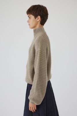 新品☆RIM.ARK/リムアーク ハイネック ニット フーディ☆クラネ アドーア Zip up over knit（460HAL70－1231） | RIM