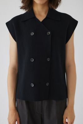 ＜RIM.ARK (Women)＞Ｃｏｔｔｏｎ　ｋｎｉｔ　ｖｅｓｔ　ｔｏｐｓ（４６０ＨＡＬ７０－１２５１）