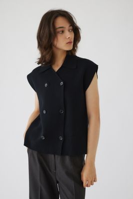 Ｃｏｔｔｏｎ　ｋｎｉｔ　ｖｅｓｔ　ｔｏｐｓ（４６０ＨＡＬ７０－１２５１）