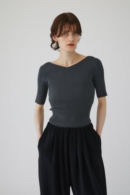 RIM.ARK (Women)/リムアーク Both v half sleeve tops(460HAL70-1551)