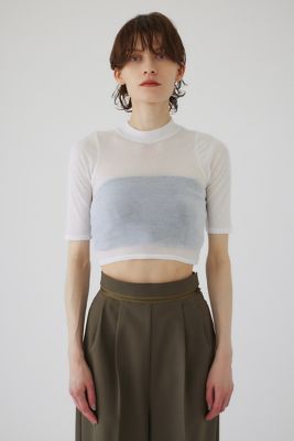 Ｃｏｔｔｏｎ　ｔｉｇｈｔ　ｈａｌｆ　ｓｌｅｅｖｅ　ｔｏｐｓ（４６０ＨＡＮ８０－００１１）