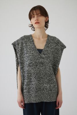 Ｍｅｌａｎｇｅ　ｋｎｉｔ　ｖｅｓｔ（４６０ＨＡＳ７０－０１７１）