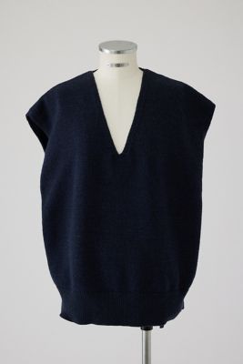 Ｍｅｌａｎｇｅ　ｋｎｉｔ　ｖｅｓｔ（４６０ＨＡＳ７０－０１７１）