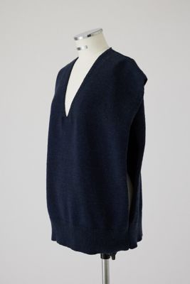 Ｍｅｌａｎｇｅ　ｋｎｉｔ　ｖｅｓｔ（４６０ＨＡＳ７０－０１７１）