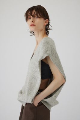 Ｍｅｌａｎｇｅ　ｋｎｉｔ　ｖｅｓｔ（４６０ＨＡＳ７０－０１７１）